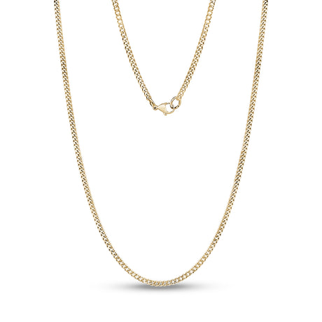 2mm Thin Cuban Link Chain - Unisex Necklaces - The Steel Shop