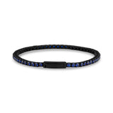 Pulsera Tenis Piedra Azul | 3mm - Pulseras Hombre Acero - The Steel Shop