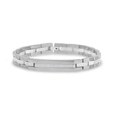 8mm Accent Link ID Bracelet - Mens Steel Bracelets - The Steel Shop