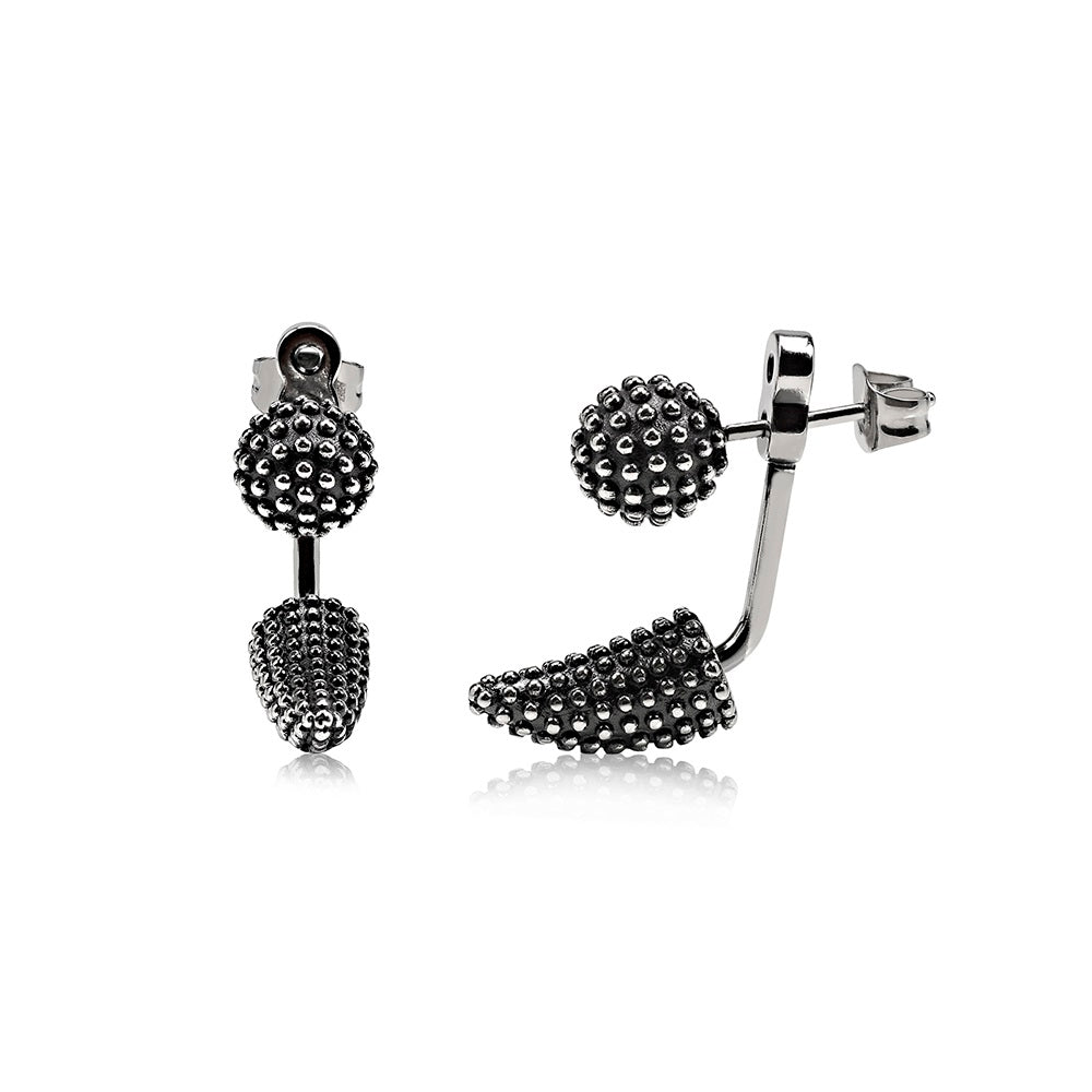 Textured Ball & Spike Studs