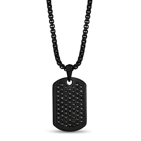 Iced Out Dog Tag - Colgante para hombre - The Steel Shop