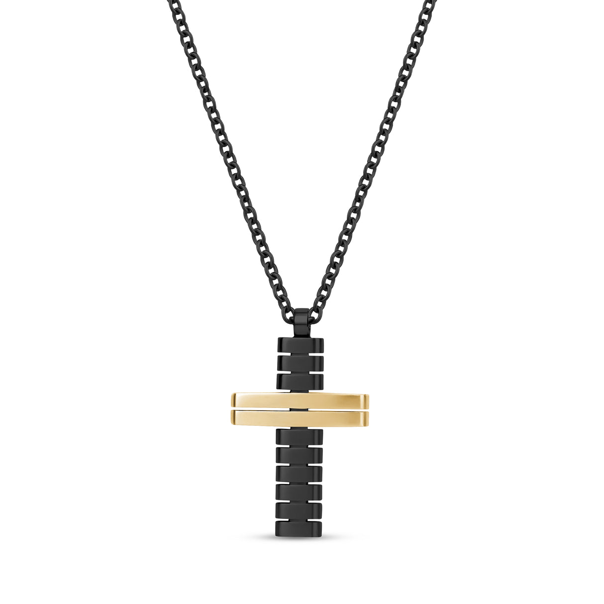 Matte Cross Pendant - Men Pendant - The Steel Shop