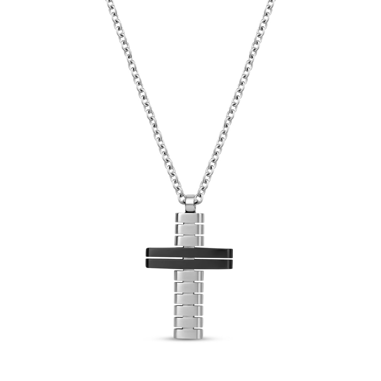 Matte Cross Pendant - Men Pendant - The Steel Shop