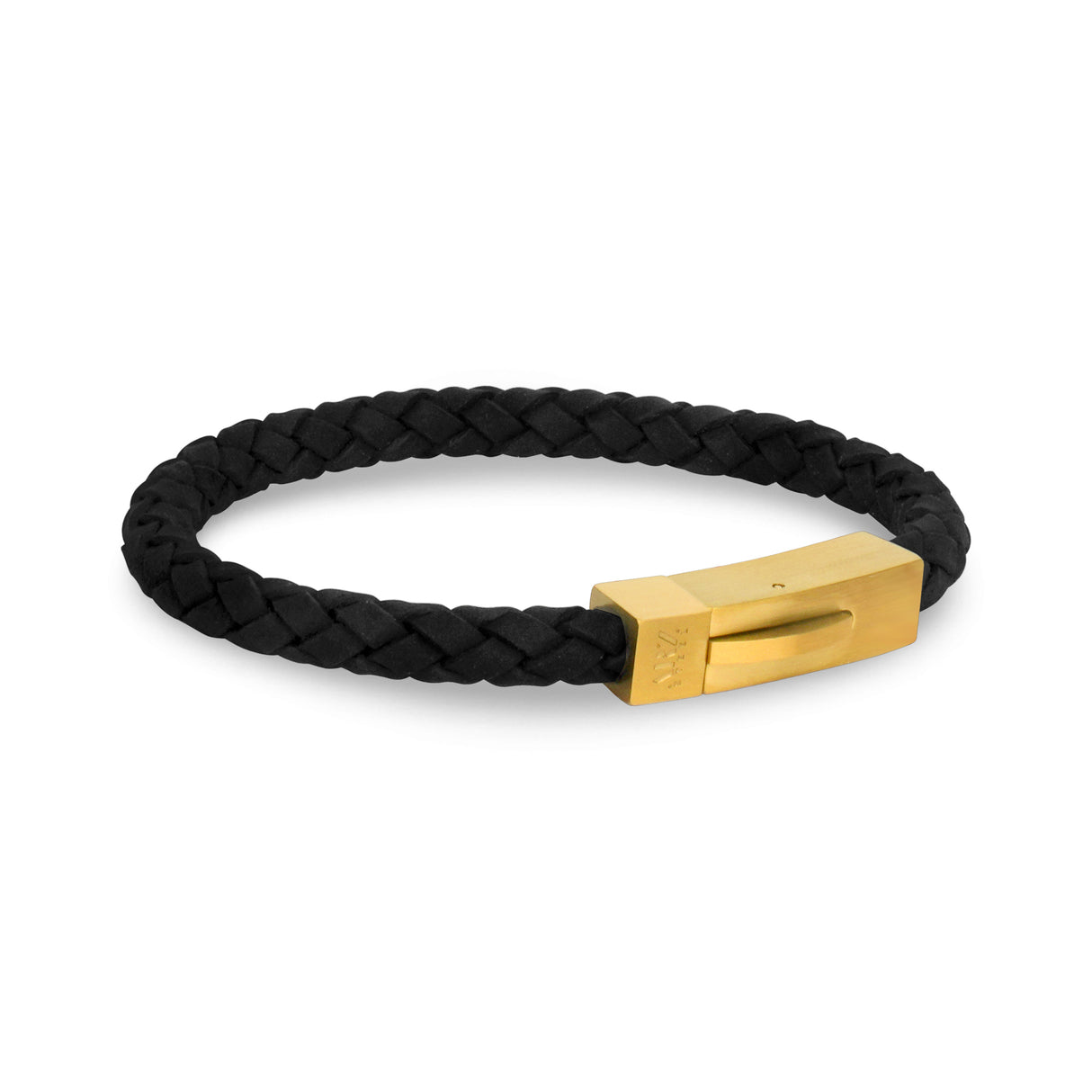 Pulsera de cuero negro | 6MM - Pulseras de cuero para hombre - The Steel Shop