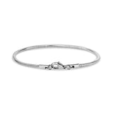 Round Snake Bracelet | 2.5MM - Mens Steel Bracelets - The Steel Shop