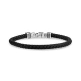 Pulsera de caucho detallada | 5MM - Pulseras de caucho de acero para hombre - La Tienda de Acero