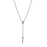 Modern Rosary Sword Necklace - Unisex Necklaces - The Steel Shop