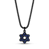 Stone-Set Star of David Pendant - Men Pendant - The Steel Shop