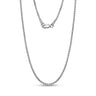 2.5mm Round Box Link Chain - Unisex Necklaces - The Steel Shop