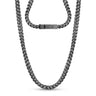 Collar para hombres - Collar de cadena de eslabones Franco de acero inoxidable de 6mm - grabable