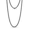 Collares unisex - Collar de eslabones cubanos de acero inoxidable de 3,5 mm.
