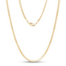 Collares de mujer - Collar de cadena de espiga de oro de 4 mm